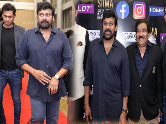 Mega Star Chiranjeevi at SIIMA Awards 2021 Awards Red Carpet